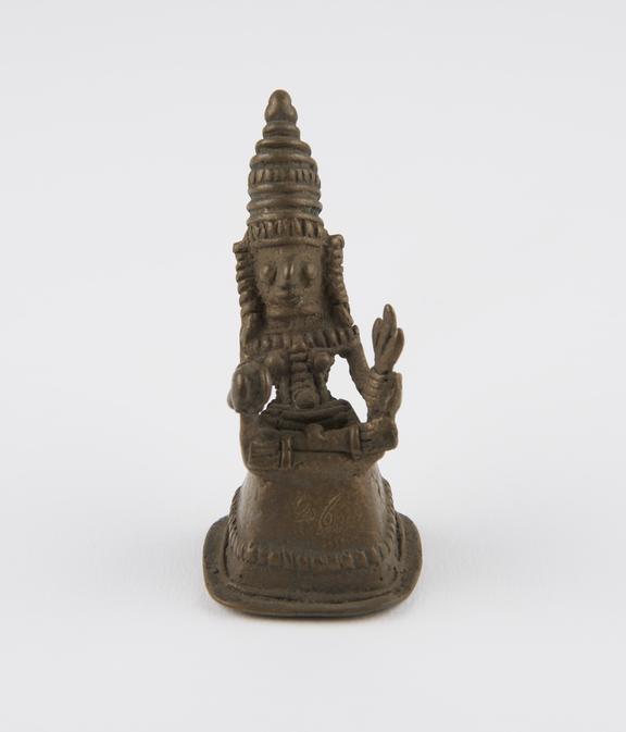 Brass figure, perhaps the Hindu goddess Parvati