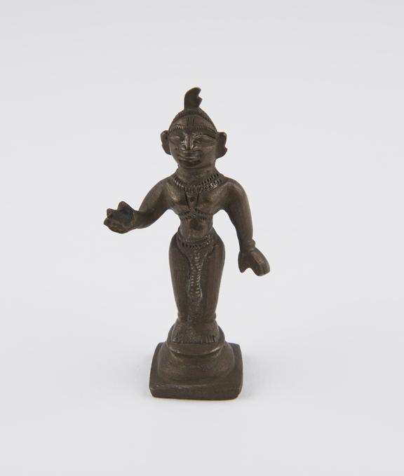 Statue of Lakshmi(?), bronze, India, 1801-1900