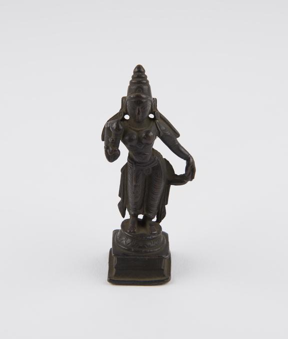 Statue of Lakshmi, bronze, South India, 1801-1900