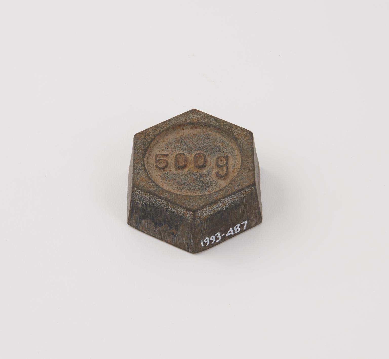 500g weight | Science Museum Group Collection