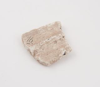 Sample of wall plaster, Exeter, 1500-1599