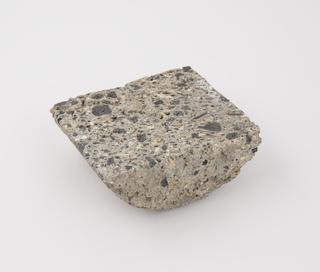 Half core of clinker concrete from "Columbian" reinforced floor