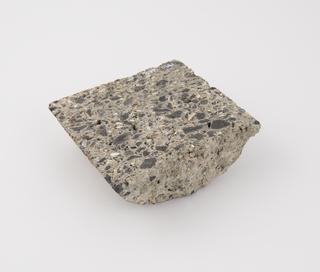 Half core of clinker concrete from "Columbian" reinforced floor