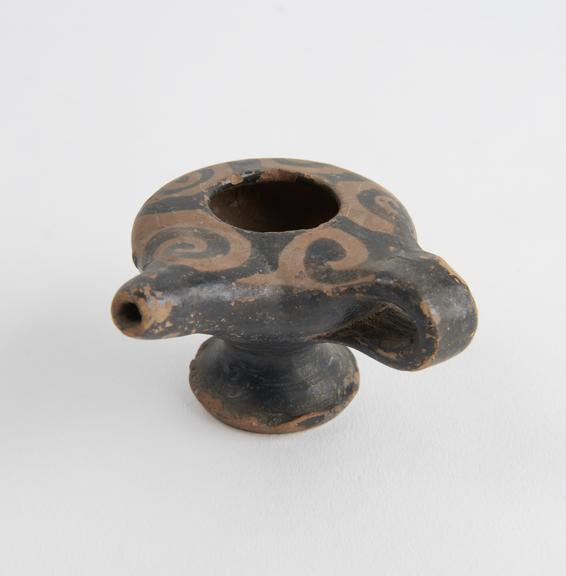 Earthenware feeding bottle or lamp filler, Greek