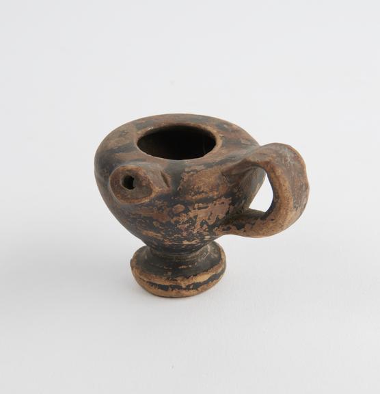 Earthenware feeding bottle or lamp filler, Greek (feeding bottle)