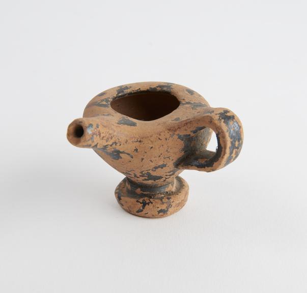 Earthenware feeding bottle or lamp filler, Greek