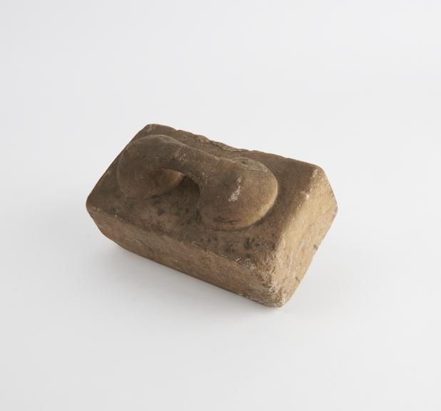 Rectangular limestone weight, said to be Greek