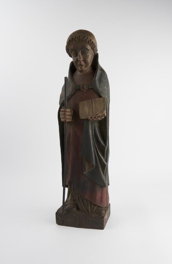 Statue of Saint Meen, invoked against St Meen's Evil, Leprosy