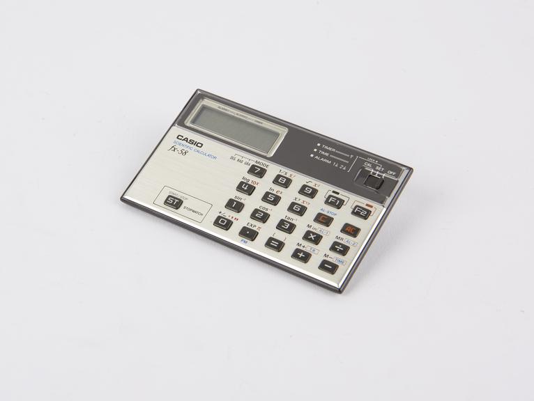 Electronic Pocket Calculator by Casio, model FX58