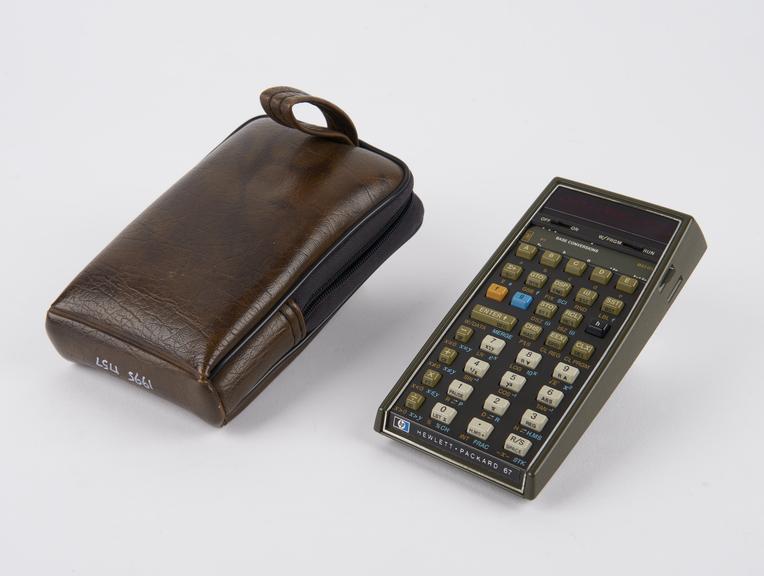 Electronic Pocket Calculator by Hewlett-Packard, model HP 67