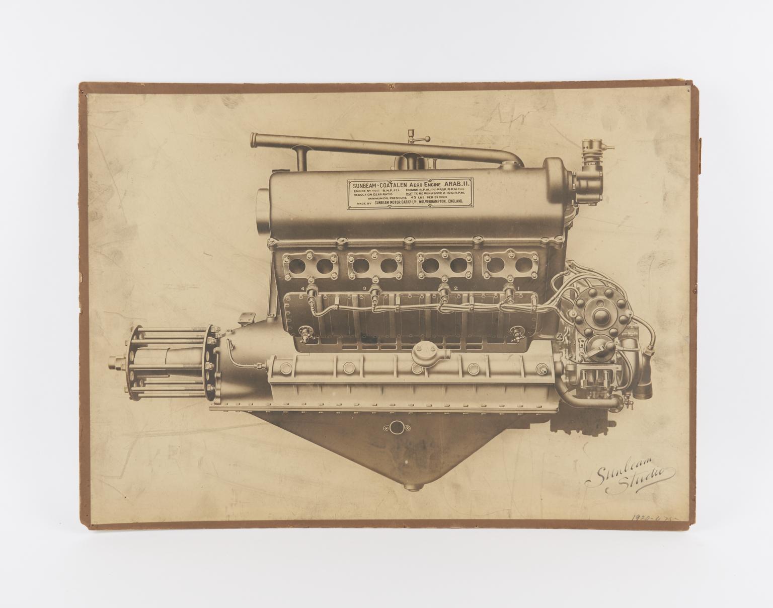Hammad Engine Photograph: 200 H.P. 8-cylinder