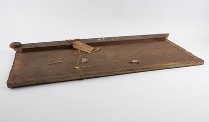 Wood base for a display case