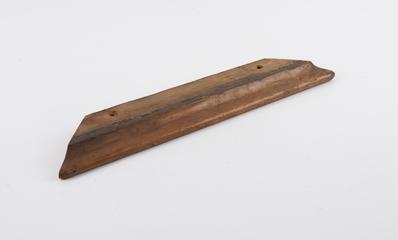 Moulded wood decorative architrave for display case