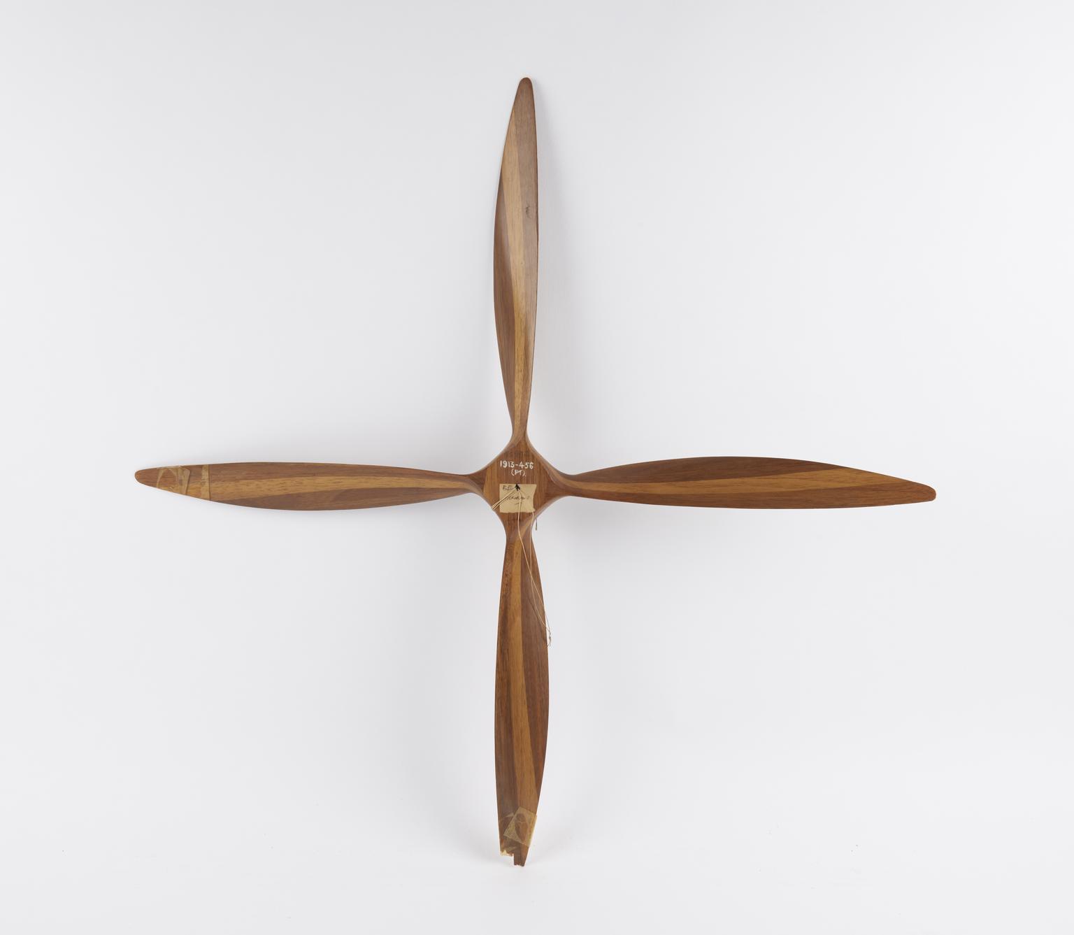 Model of a complete propeller for a B.E.2 aeroplane