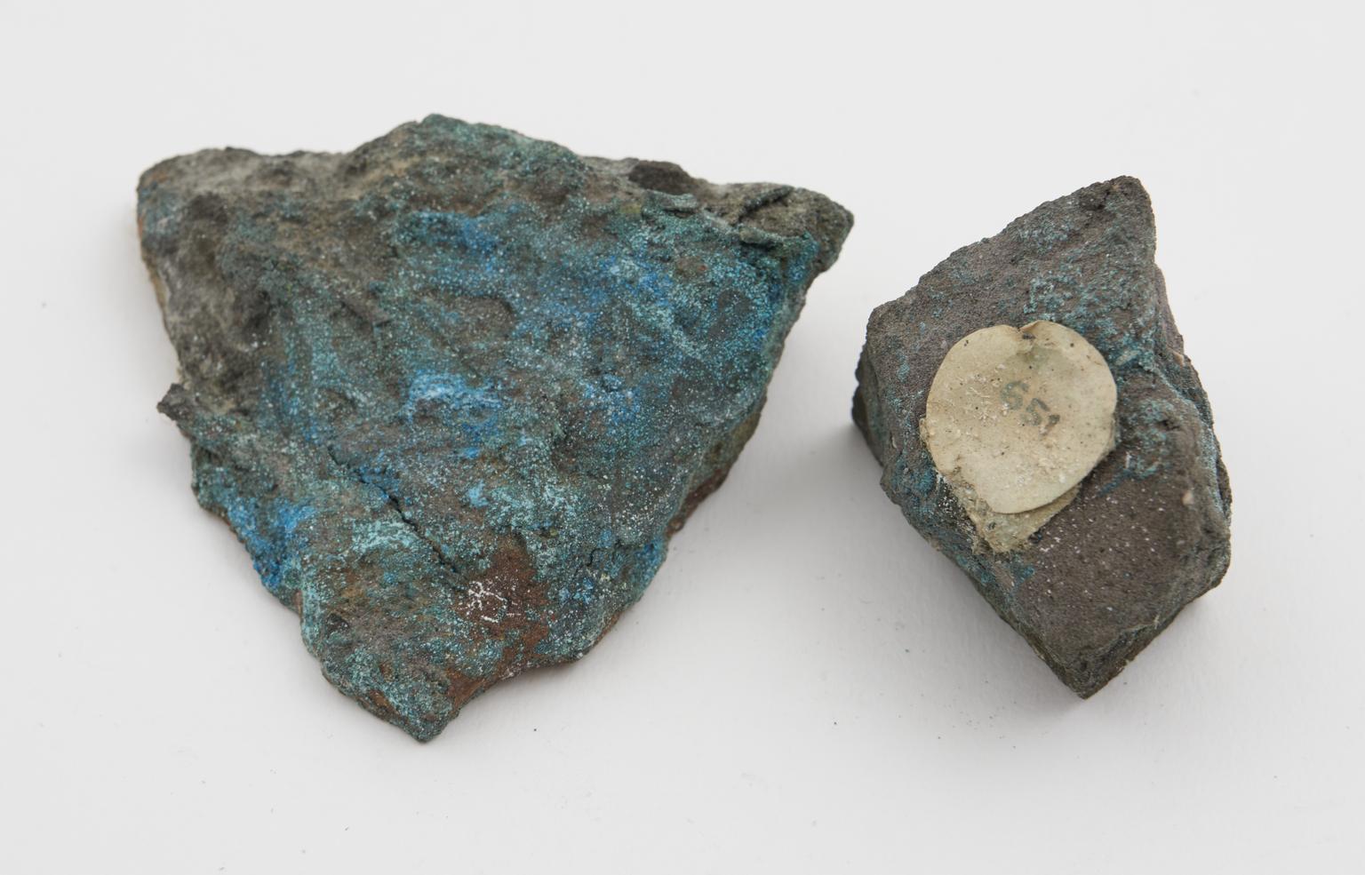 Specimen of sand showing the penetrating power of copper | Science ...