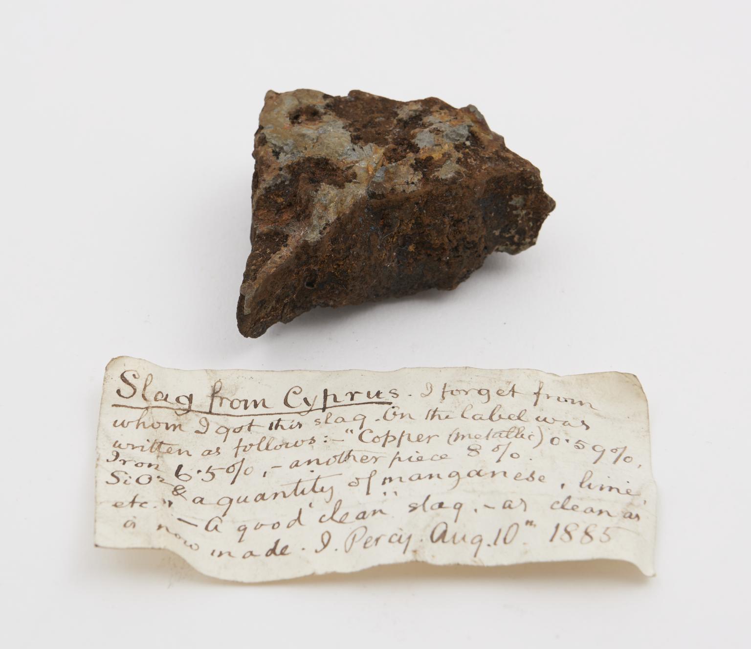 Slag Collection Slag from Cyprus | Science Museum Group Collection