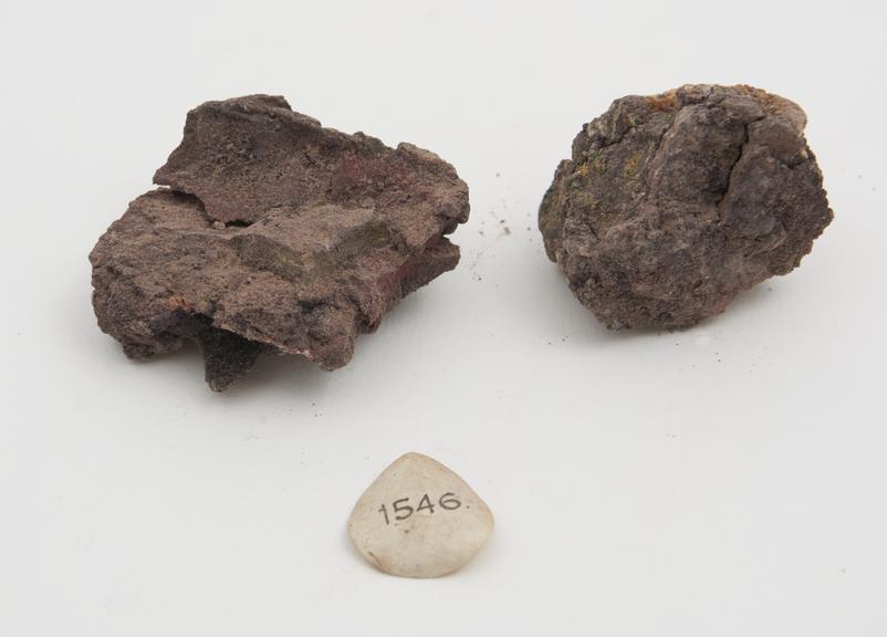 Twice-roasted lead ore