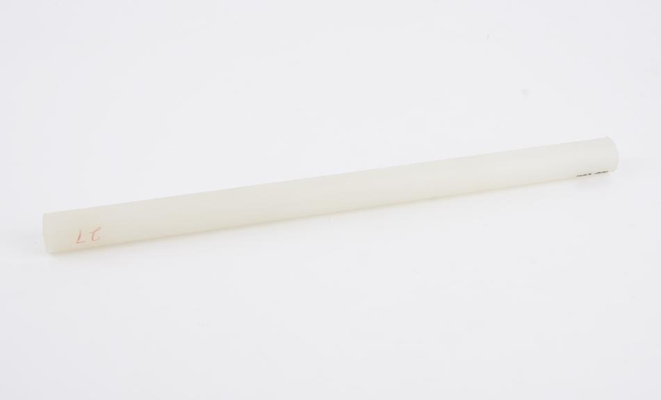 Polythene rod for producing electrostatic charge by friction