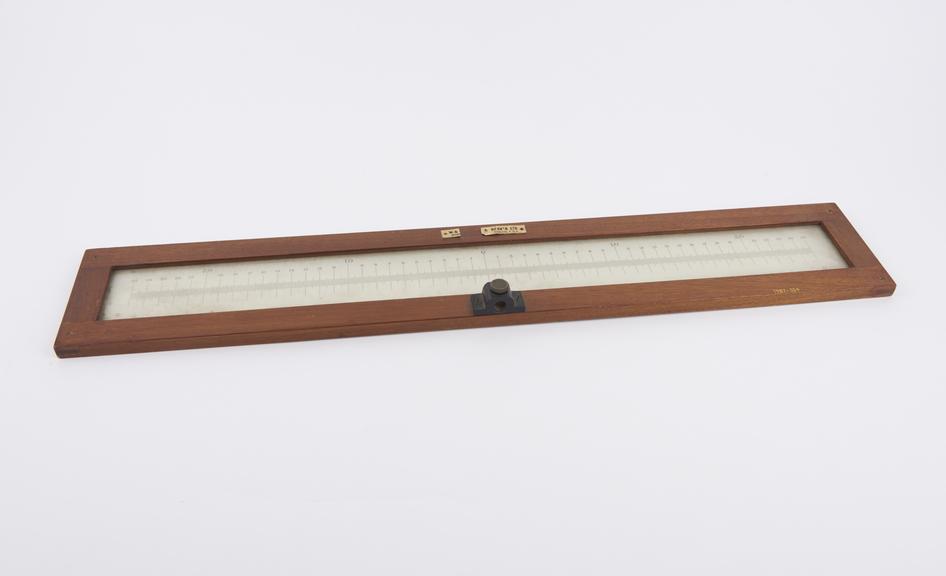 Scale for use with reflecting galvanometer, by W. and J