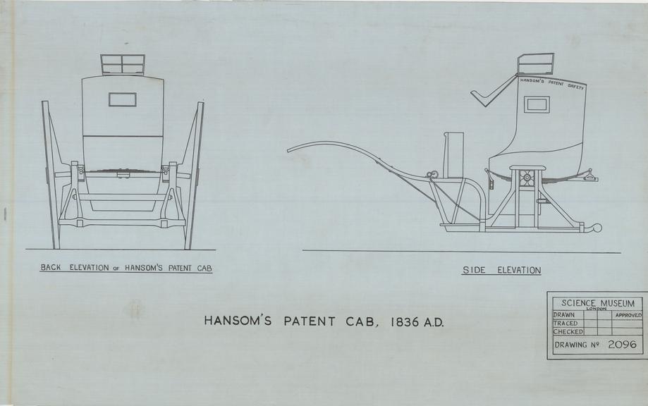 Hansom's Patent Cab, 1836 A.D.