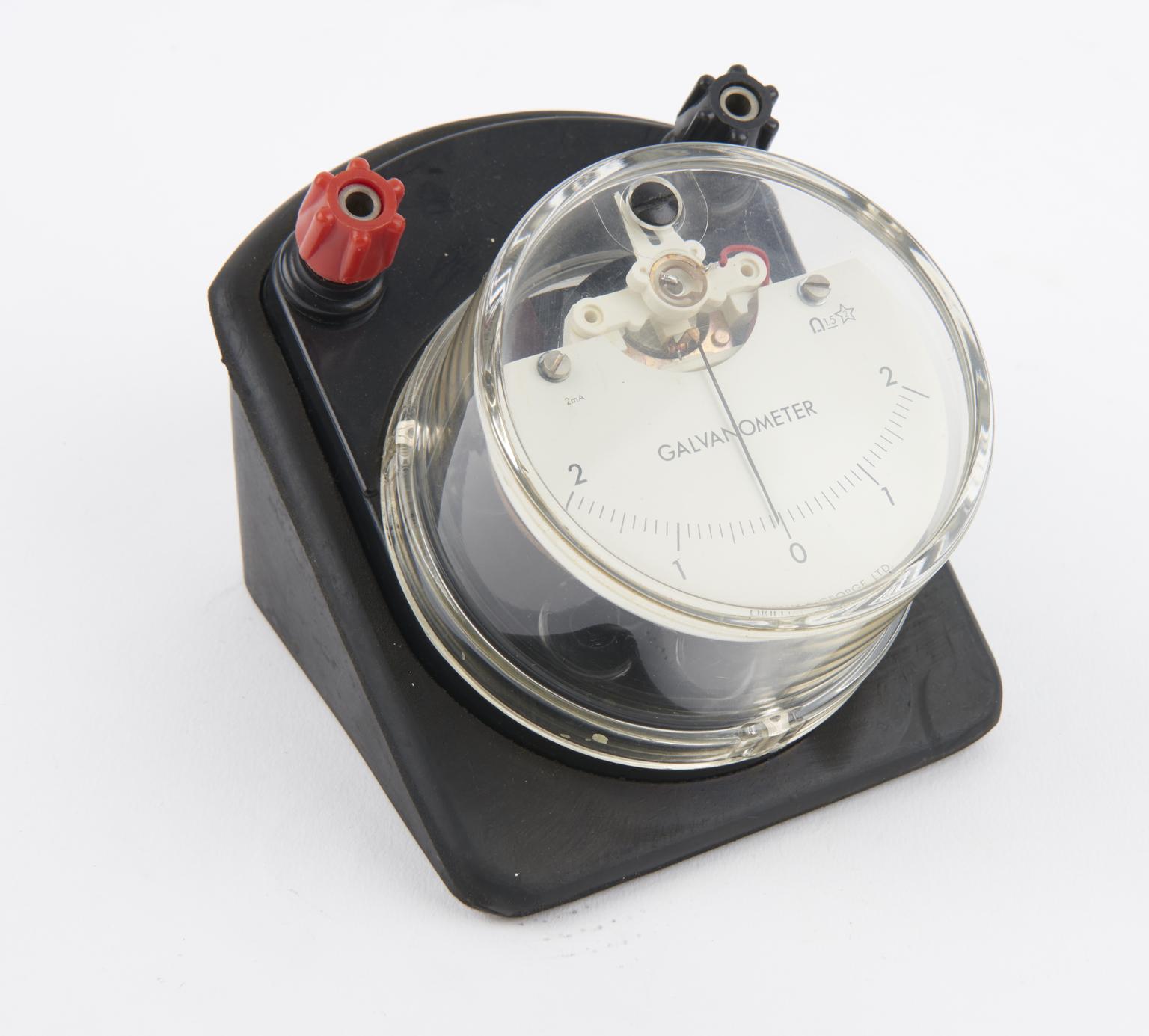 Circular Spring Galvanometer Centre-zero moving-coil galvanometer marked Griffin and George Ltd ...