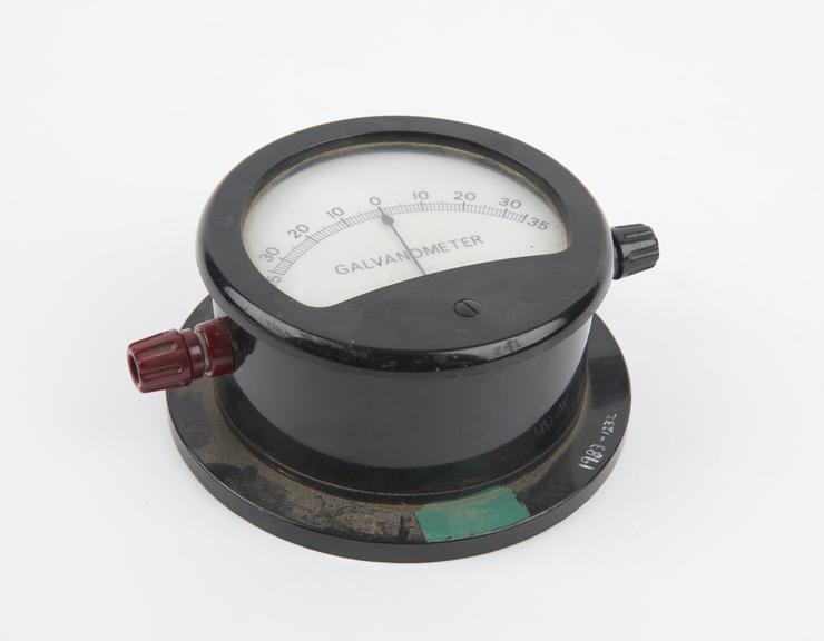 Centre-zero moving coil pointer galvanometer by Philip Harris