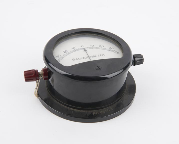 Centre-zero moving-coil galvanometer, by Philip Harris Ltd