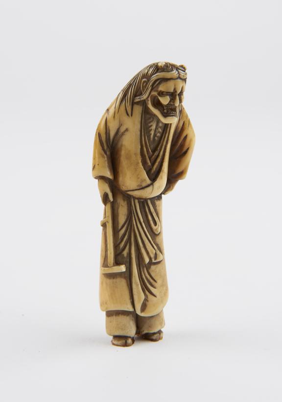 Ivory netsuke in the form of Kiyohime