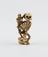 Netsuke in form of skeleton holding fan and Tanuki the badger