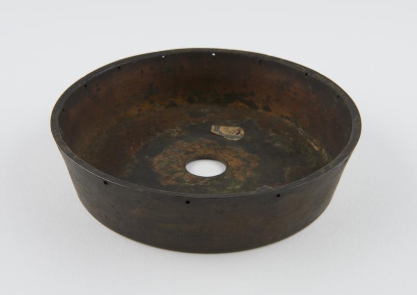 Gilt dish-shaped object, of unknown use, possibly Tibetan