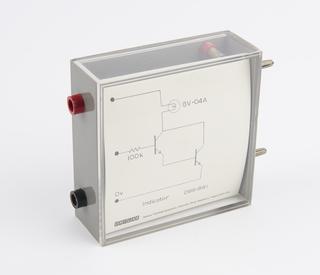 Indicator module (a lamp driven by a transistor circuit) from the Electronic Kit for Nuffield A level Physics