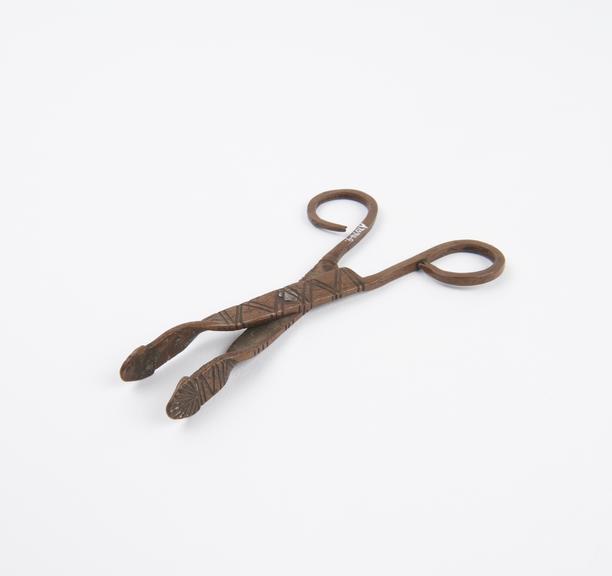 Forceps, copper, probably African, 1850-1910