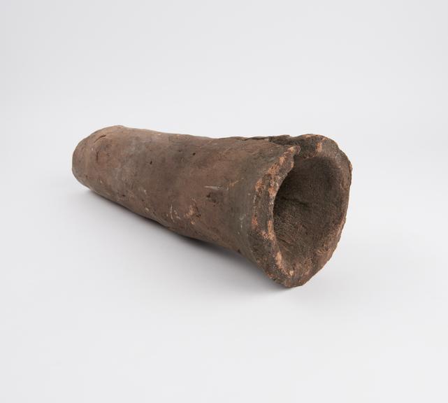 Section of clay water pipe