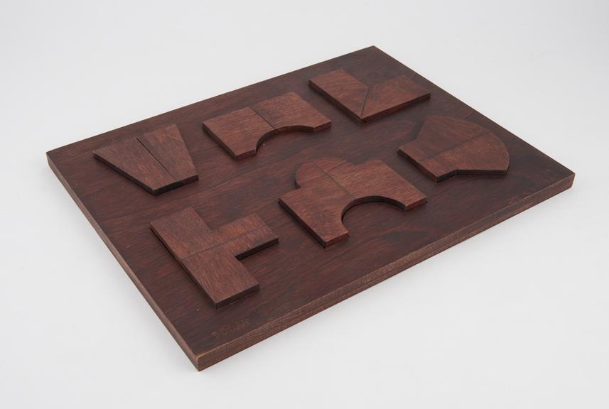 Wooden form board with various shapes