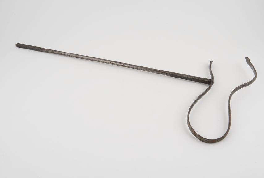 Iron divan crutch, Indian or Persian, 19th century