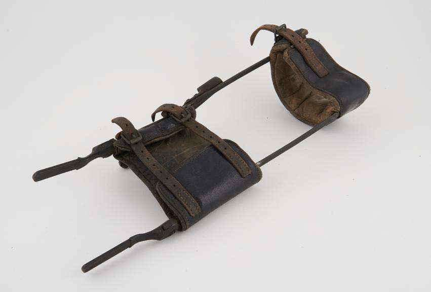 Leg support, knee to foot, childs', English, 1880-1920