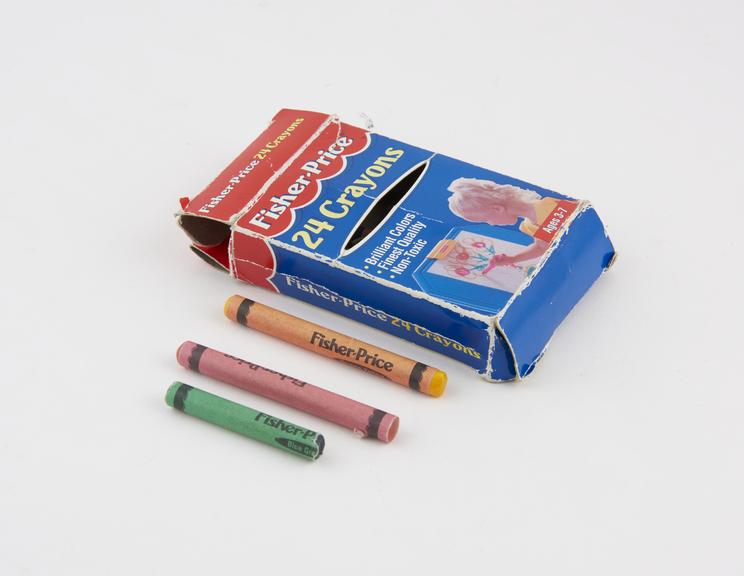 Packet of Fisher Price twenty four crayons used in experiments