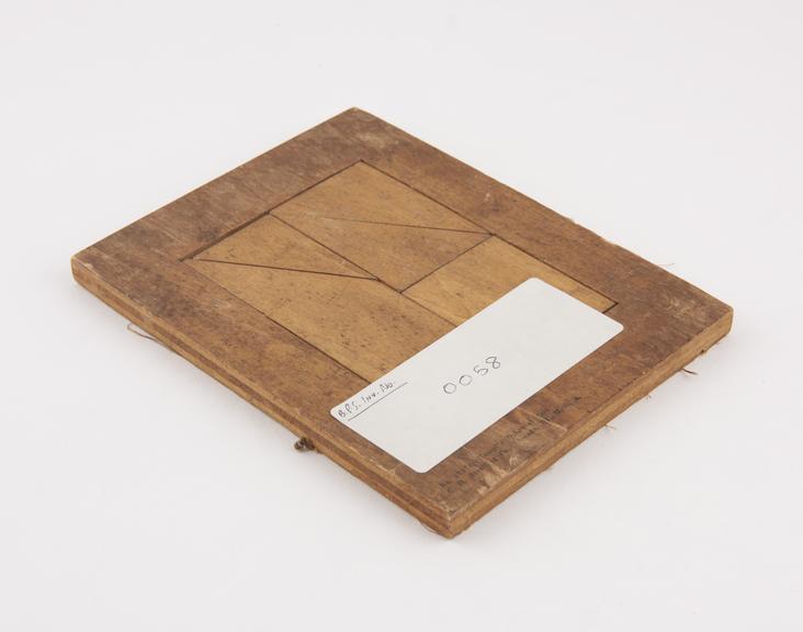 Kempf's Diagonal Test, wooden form board by C.H. Stoelting Co