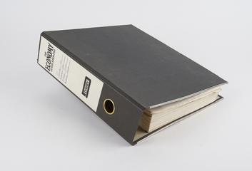 Black ring binder labelled 'DEC Rainbow 100 * System Spec * Users Guide * Owners Manual'