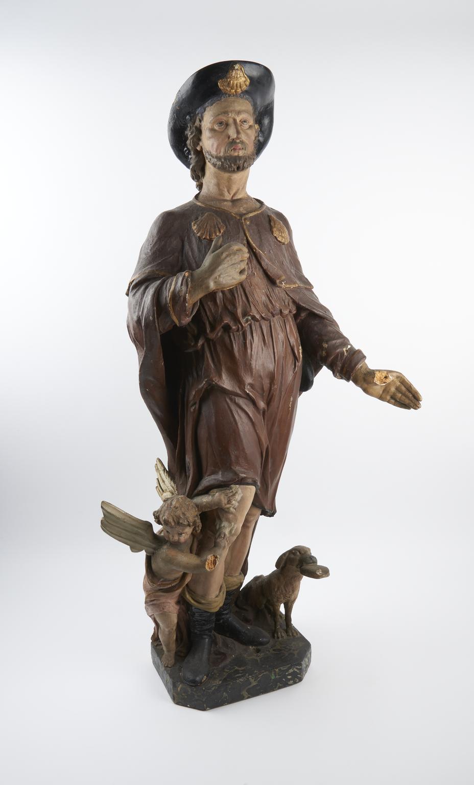 Saint Rocks Wooden statue of Saint Rock | Science Museum Group Collection