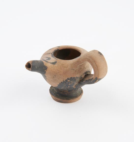 Terracotta feeding bottle or lamp filler, from Campania, Italy