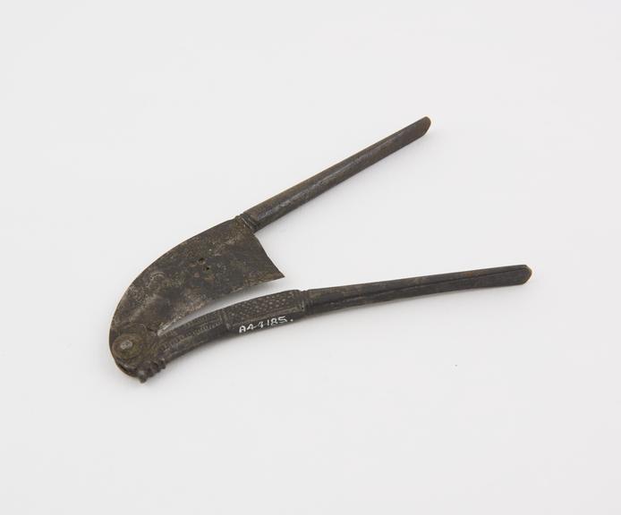 Steel betel nut cutters, possibly Indian, 1801-1900