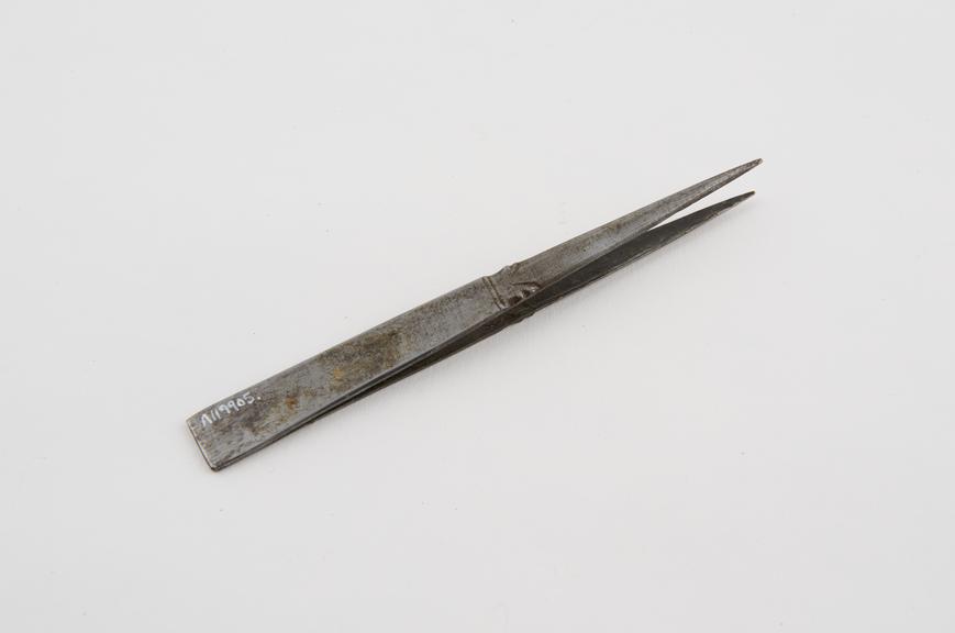 Steel forceps, zambur, used in Punjab, from Pakistan, 1801-1930