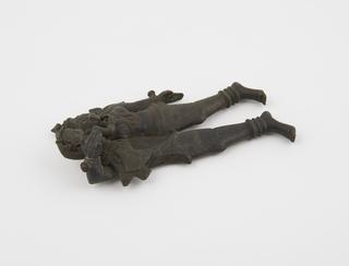 Betel nut cutter in form of deities Vishnu holding Lakshmi