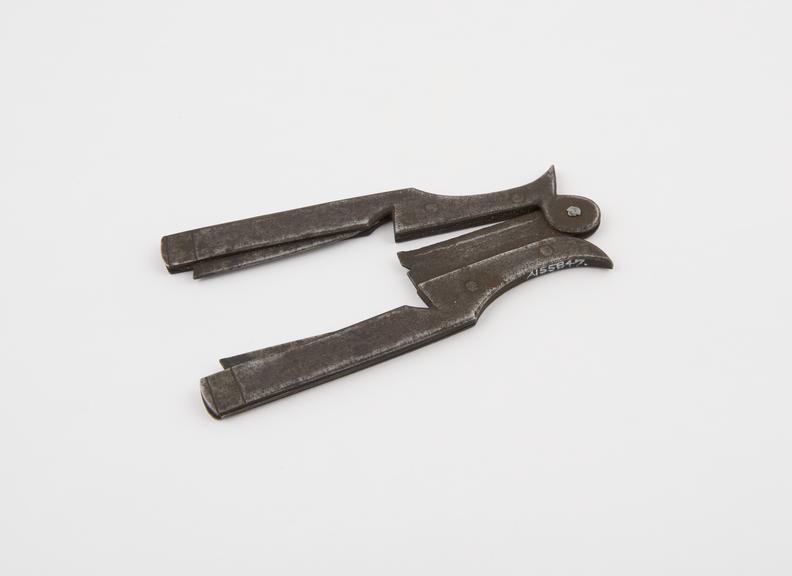 Steel betel nut cutter, possibly Indian, 1801-1900