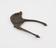 Brass betel nut cutters, steel blade, Indian, 1801-1900