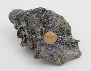 Crystalline slag from tin smelting at Redruth