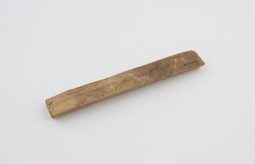 Wooden splint, Indian, or Tibetan, 1801-1925