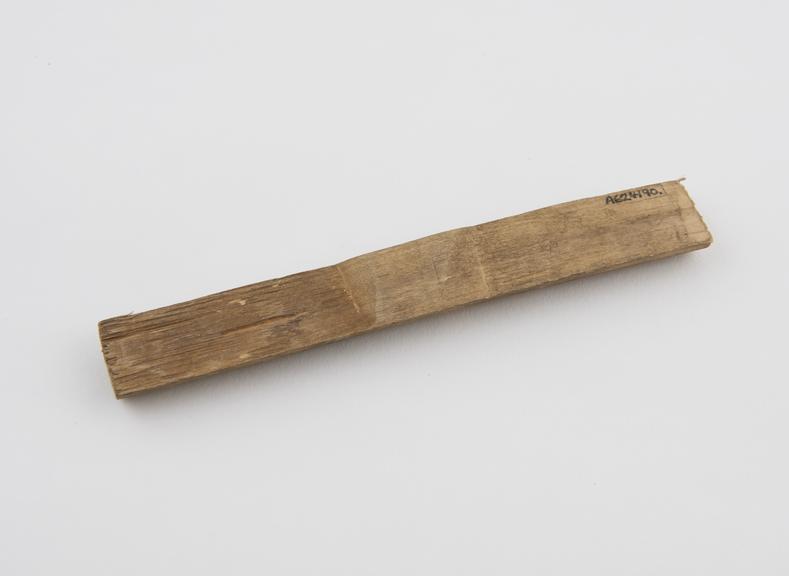 Wooden splint, Indian or Tibetan, 1801-1925