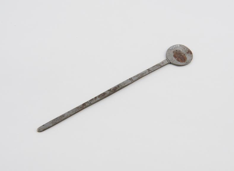 Cautery, steel, Indian or Tibetan, 1801-1930